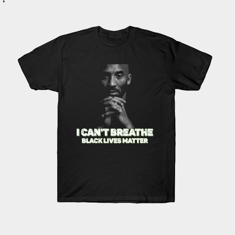Men's Los Angeles Lakers NBA Lives Matter I Cannot Breathe Social Justice Black Basketball T-Shirt AIY3683UO